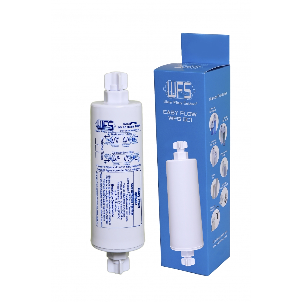 Refil WfS 001 Easy Flow - Side By Side com carvão ativado