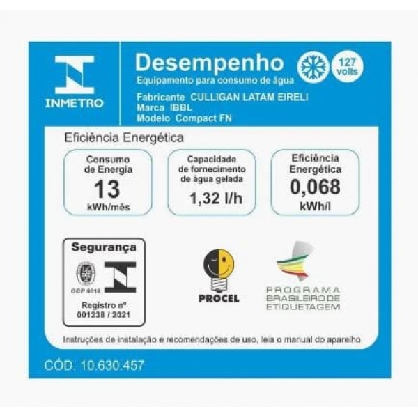 Bebedouro Refrig. Compact Prata - IBBL