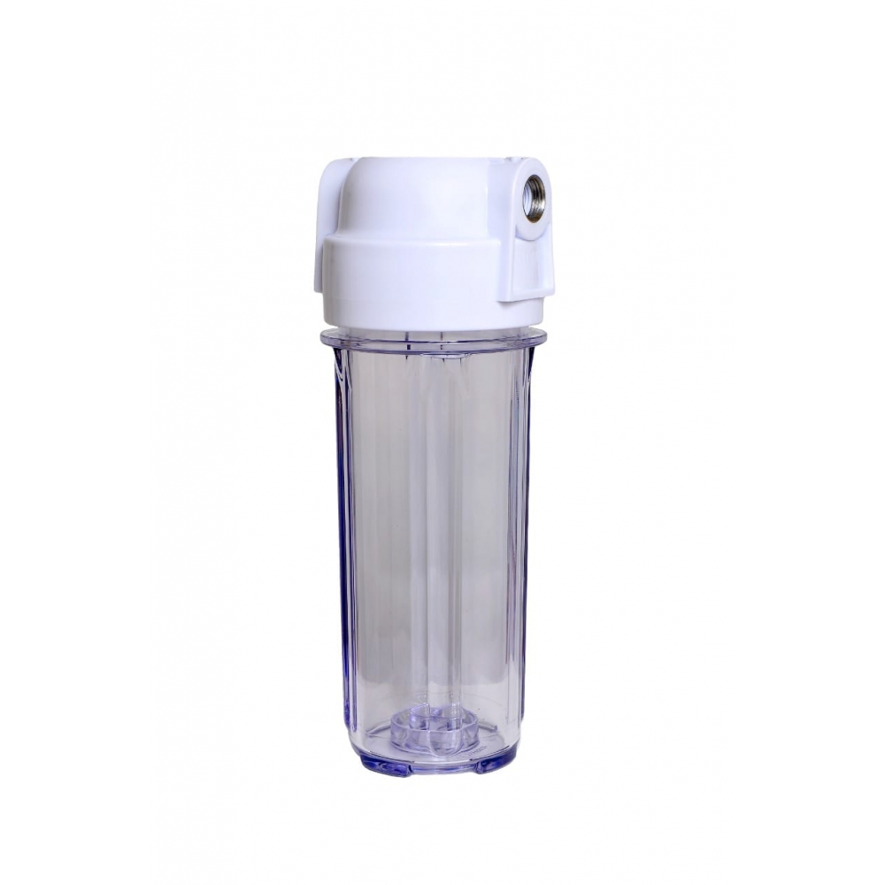 Carcaça Filtro 10 Polegadas Transparente Rosca 1/4 s/ Refil