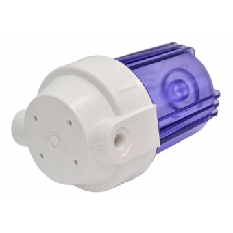 Carcaça Filtro 05 Polegadas Transparente Rosca 1/4 s/ Refil